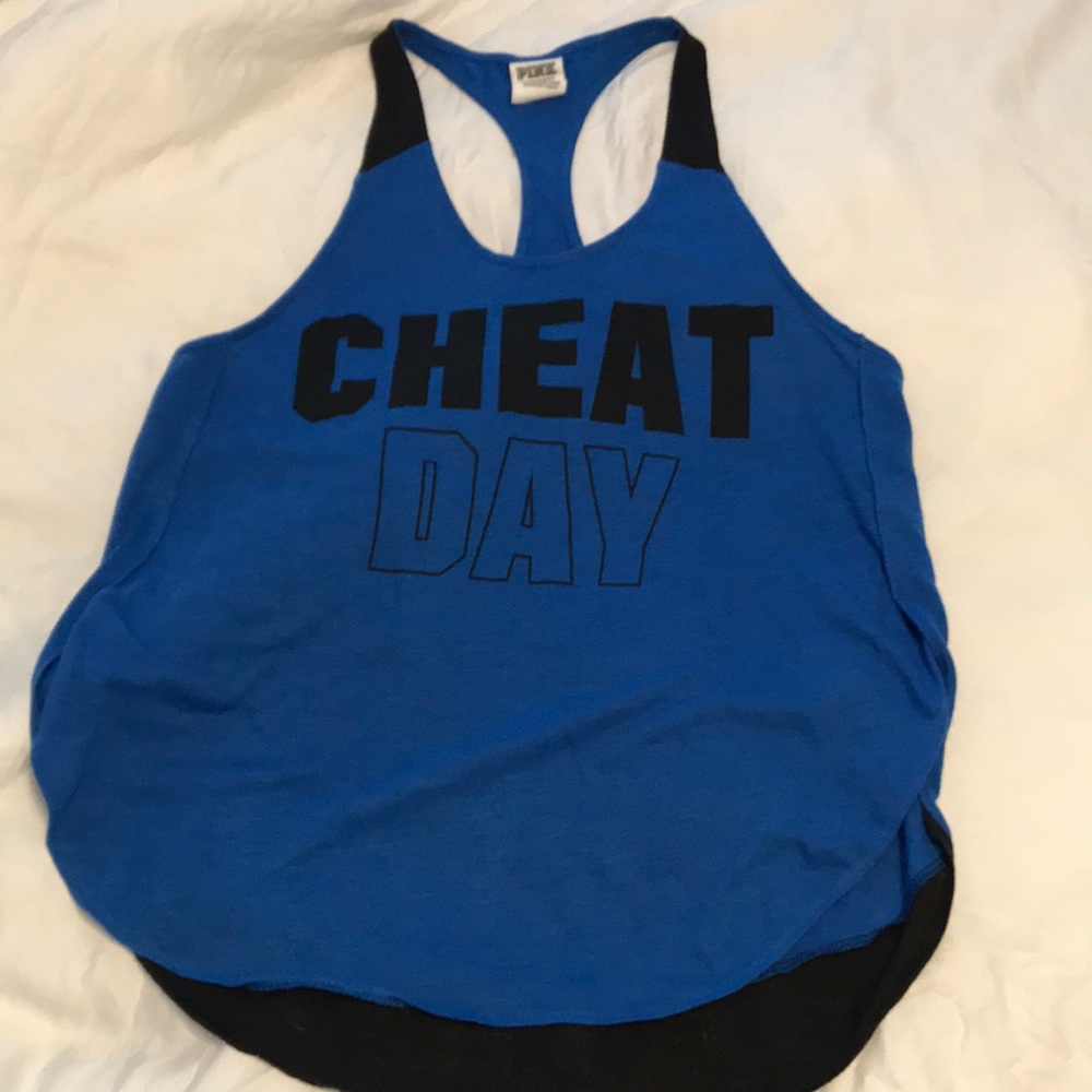VS PINK “Cheat Day” tank top